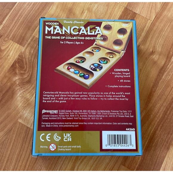 Wooden Mancala Game ‎ New in box - Picture 2 of 2